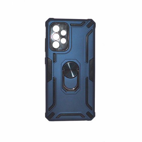 SAMSUNG A52-A52S 4G-5G Blue Armor Cover Military Grade Protection Built-in Kickstand Car Holder Mobile Phone Case